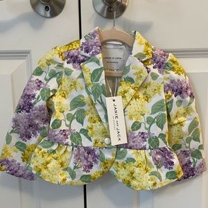NWT Janie and Jack Floral Blazer size 6-12 months